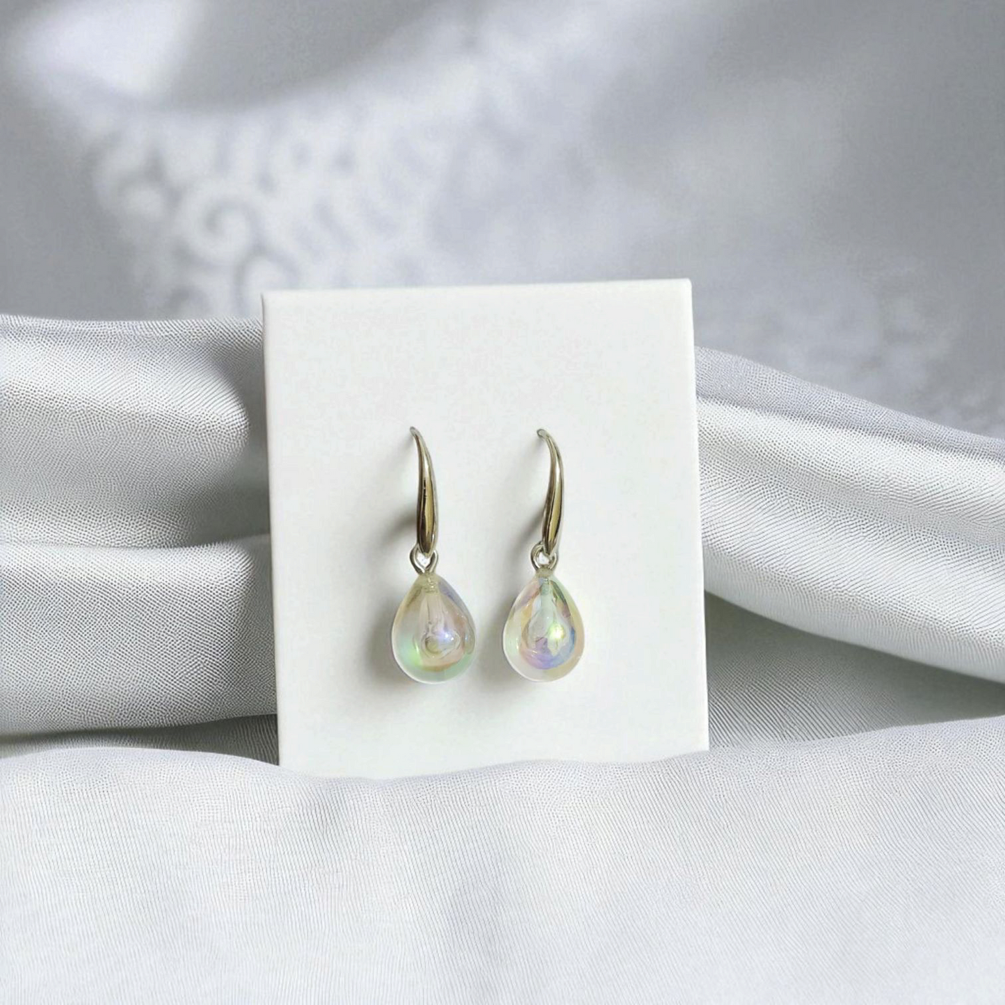 Mirror Crystal Drop Earrings