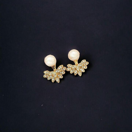 Aurora Pearl Flora studs