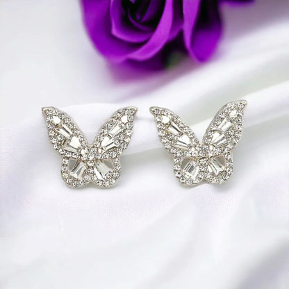Luxe Butterfly Gemstones Earrings