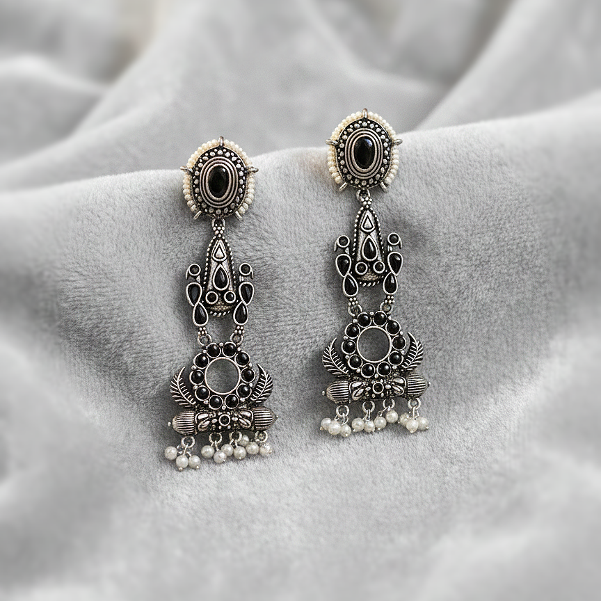 Handcrafted Silver Dangle Earrings