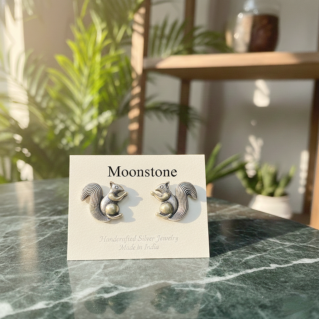 Squirrel Silver Studs