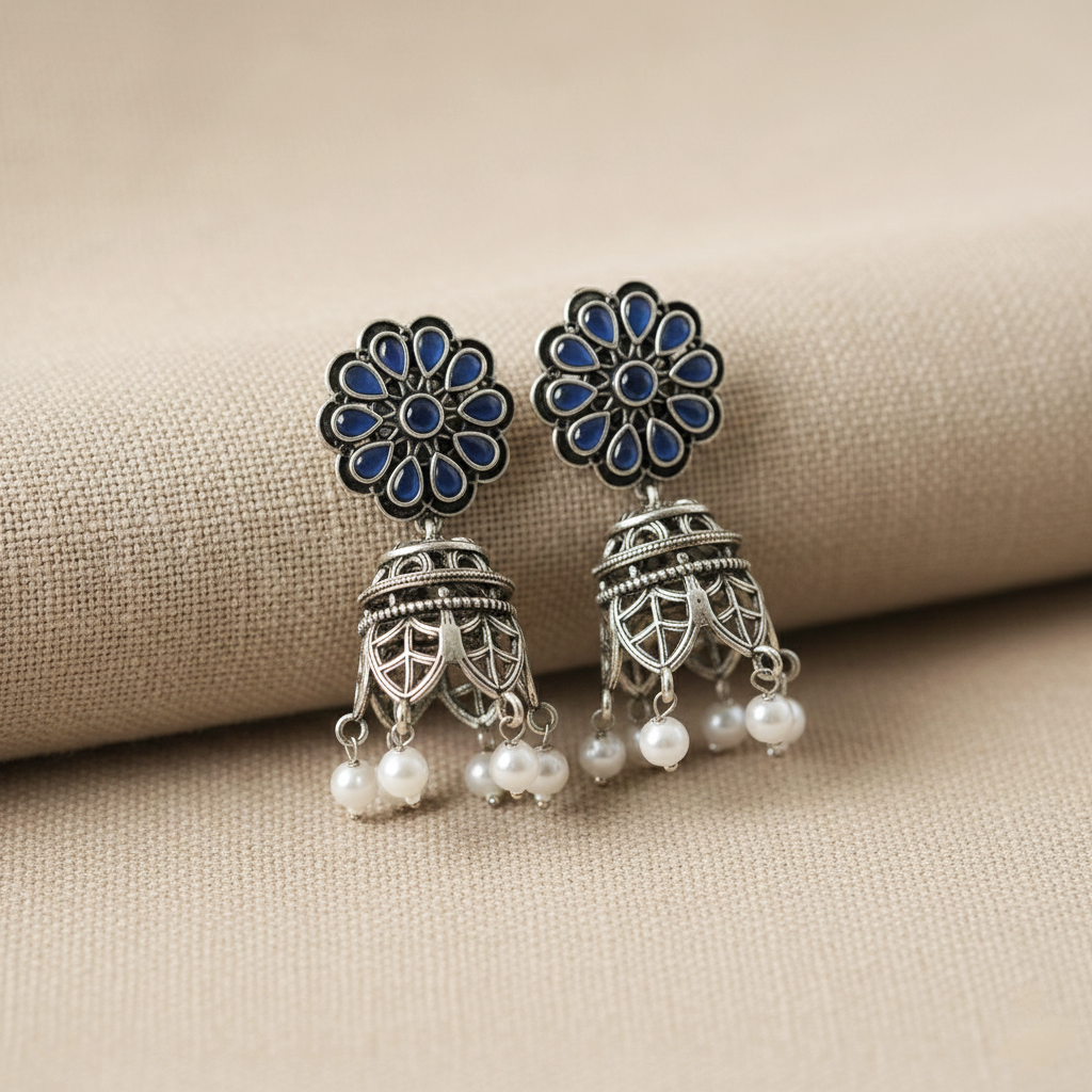 Neel Rani Jhumkas