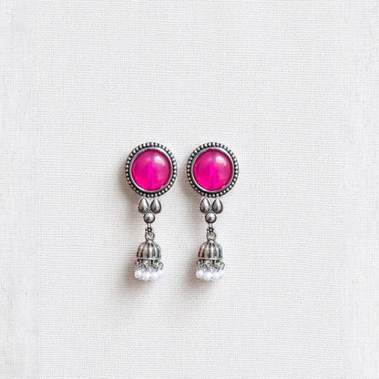 Fuchsia Glow Drop Earrings