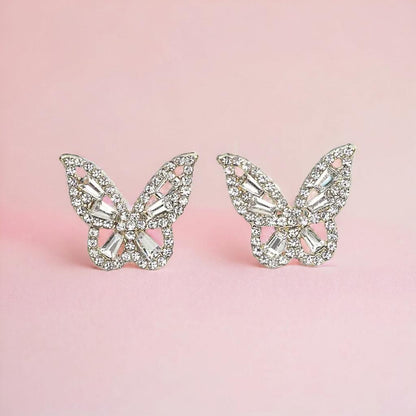 Luxe Butterfly Gemstones Earrings
