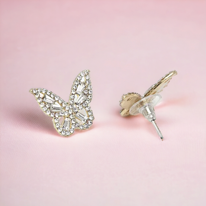Luxe Butterfly Gemstones Earrings