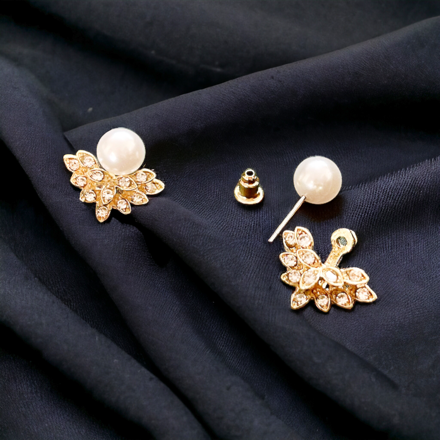 Aurora Pearl Flora studs