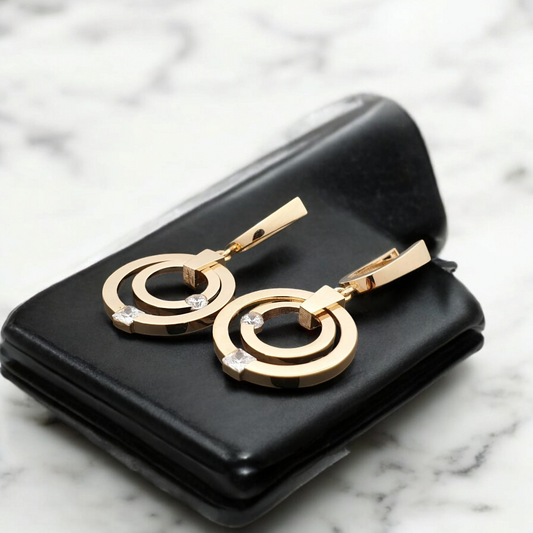 Modern Layered Hoops - Stainless steel Earrings