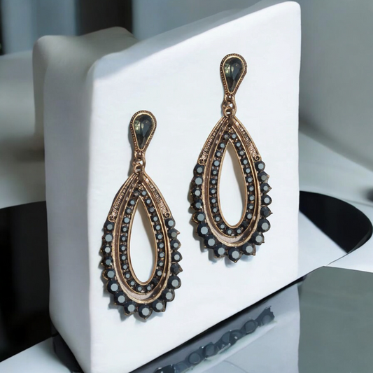 Antique Aura Teardrops Earrings