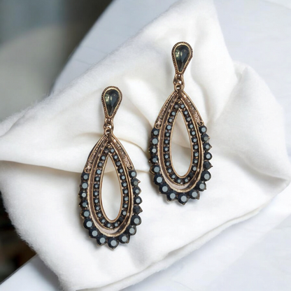 Antique Aura Teardrops Earrings