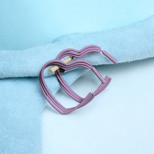 Heart Hoops Earrings