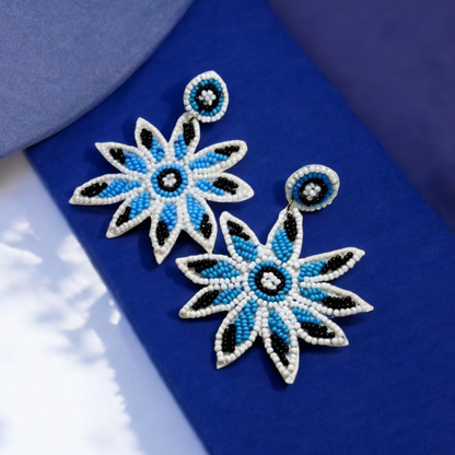 Handcrafted Blossom Beads drop Earrings