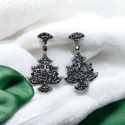 Classic chandelier earrings adorned with radiant gemstones