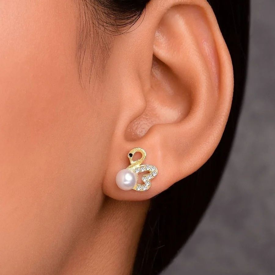 Swan Song Stud Earrings