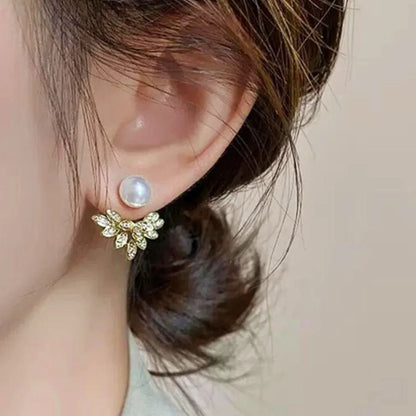 Aurora Pearl Flora studs