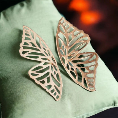 Golden Wings Butterfly Earrings